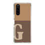 Slim Protection Case［ Original - initial two tone - G brown ］