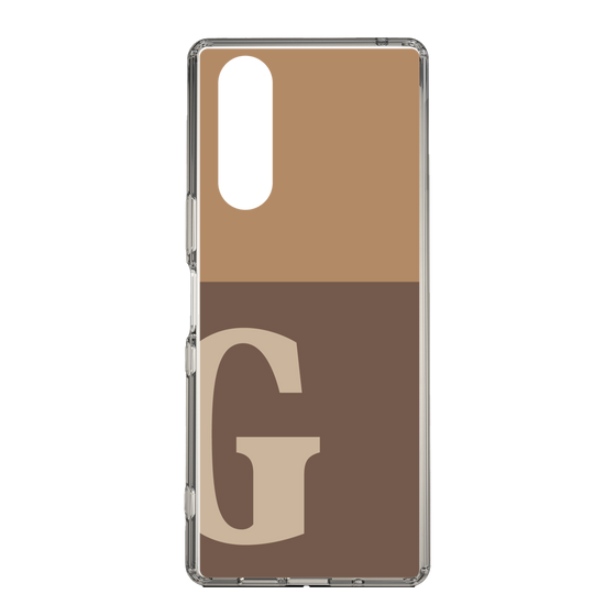 Slim Protection Case［ Original - initial two tone - G brown ］