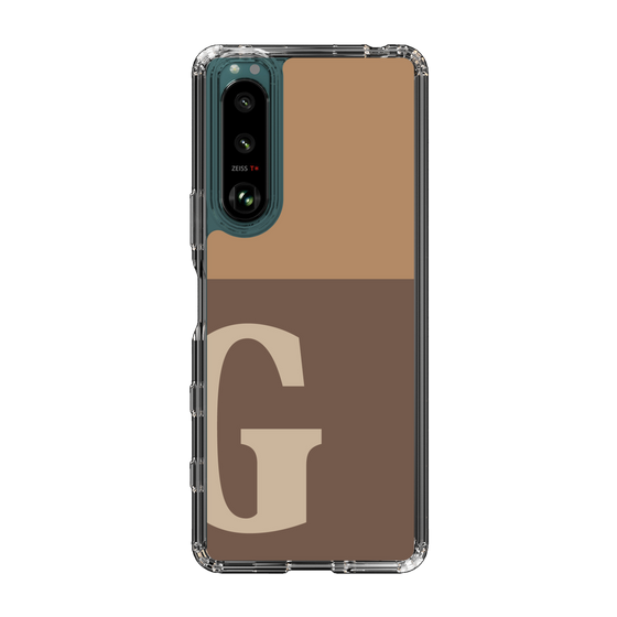 Slim Protection Case［ Original - initial two tone - G brown ］