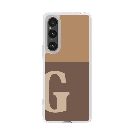 Slim Protection Case［ Original - initial two tone - G brown ］