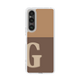 Slim Protection Case［ Original - initial two tone - G brown ］