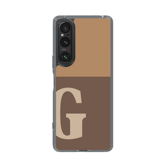 Slim Protection Case［ Original - initial two tone - G brown ］