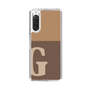 Slim Protection Case［ Original - initial two tone - G brown ］
