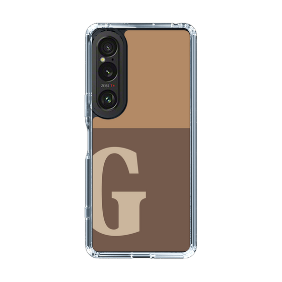 Slim Protection Case［ Original - initial two tone - G brown ］
