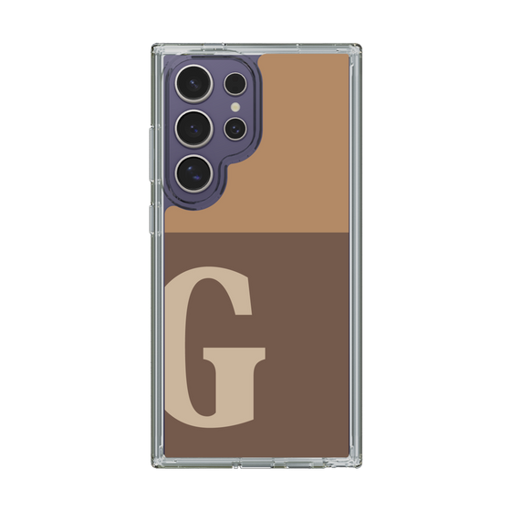 Slim Protection Case［ Original - initial two tone - G brown ］