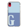 Slim Protection Case［ Original - initial two tone - G blue ］