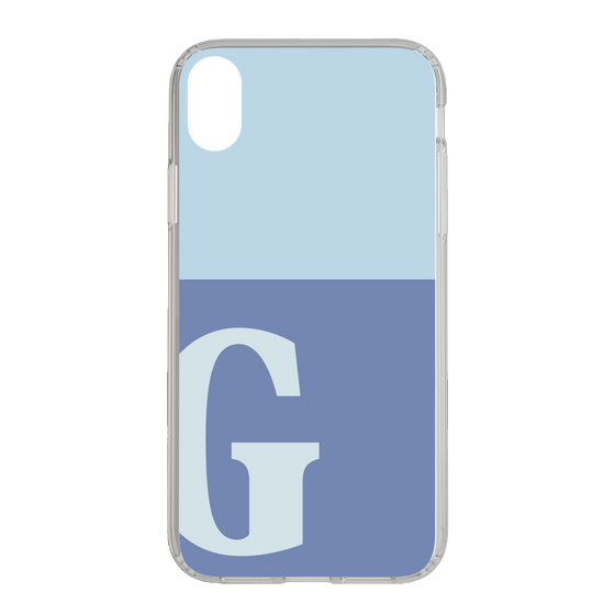 Slim Protection Case［ Original - initial two tone - G blue ］