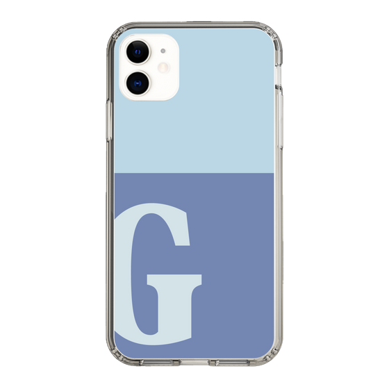 Slim Protection Case［ Original - initial two tone - G blue ］