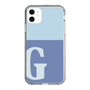 Slim Protection Case［ Original - initial two tone - G blue ］