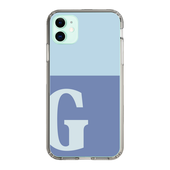 Slim Protection Case［ Original - initial two tone - G blue ］