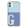 Slim Protection Case［ Original - initial two tone - G blue ］