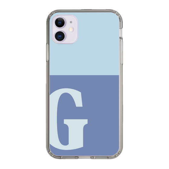 Slim Protection Case［ Original - initial two tone - G blue ］