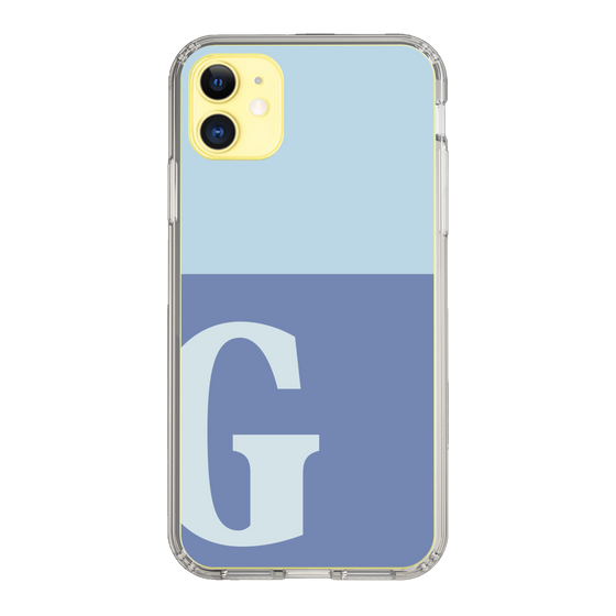 Slim Protection Case［ Original - initial two tone - G blue ］