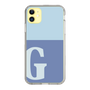 Slim Protection Case［ Original - initial two tone - G blue ］