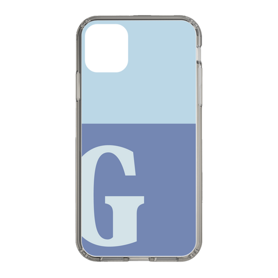Slim Protection Case［ Original - initial two tone - G blue ］