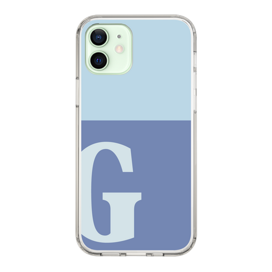 Slim Protection Case［ Original - initial two tone - G blue ］