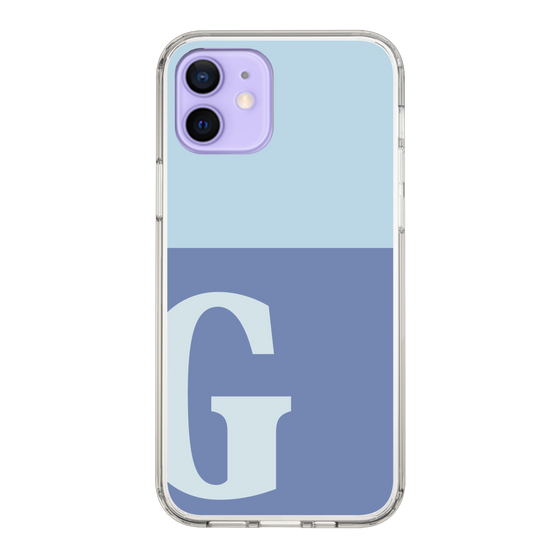 Slim Protection Case［ Original - initial two tone - G blue ］