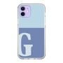 Slim Protection Case［ Original - initial two tone - G blue ］