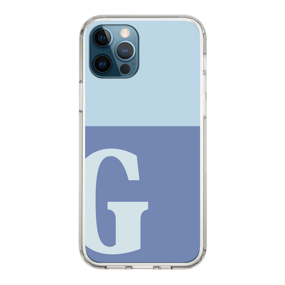 Slim Protection Case［ Original - initial two tone - G blue ］