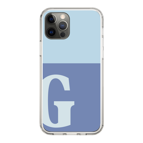 Slim Protection Case［ Original - initial two tone - G blue ］