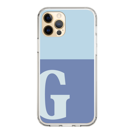 Slim Protection Case［ Original - initial two tone - G blue ］