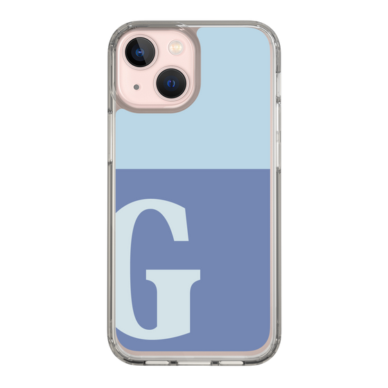 Slim Protection Case［ Original - initial two tone - G blue ］