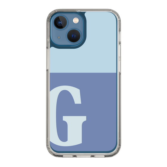 Slim Protection Case［ Original - initial two tone - G blue ］