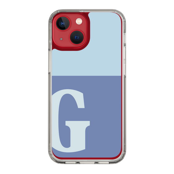 Slim Protection Case［ Original - initial two tone - G blue ］