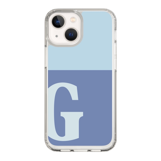 Slim Protection Case［ Original - initial two tone - G blue ］