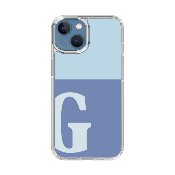 Slim Protection Case［ Original - initial two tone - G blue ］