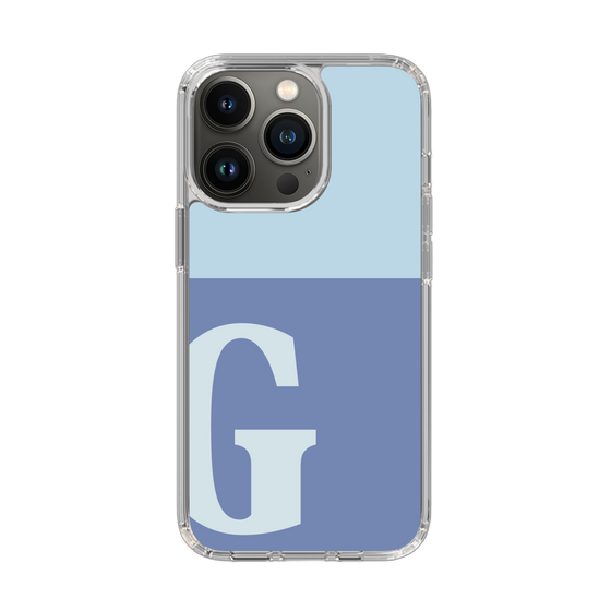 Slim Protection Case［ Original - initial two tone - G blue ］