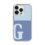 Slim Protection Case［ Original - initial two tone - G blue ］