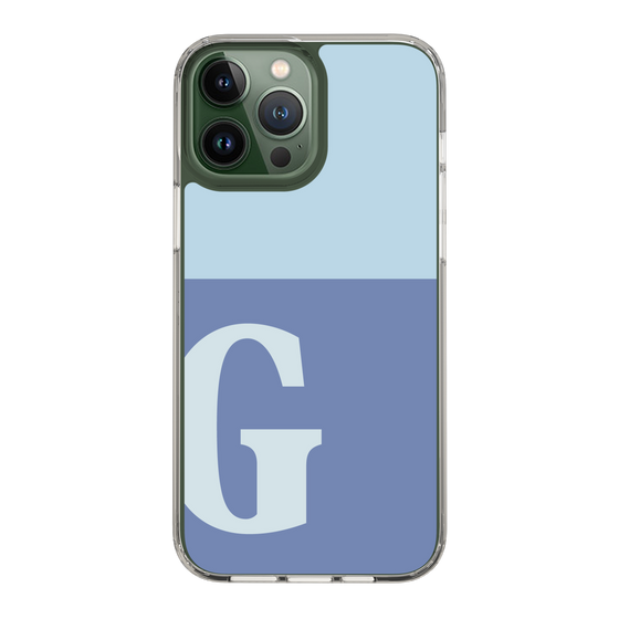Slim Protection Case［ Original - initial two tone - G blue ］