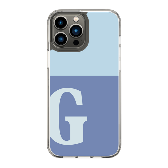 Slim Protection Case［ Original - initial two tone - G blue ］