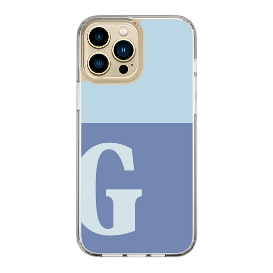 Slim Protection Case［ Original - initial two tone - G blue ］