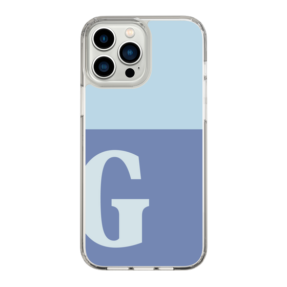 Slim Protection Case［ Original - initial two tone - G blue ］
