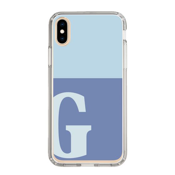 Slim Protection Case［ Original - initial two tone - G blue ］