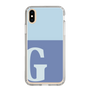 Slim Protection Case［ Original - initial two tone - G blue ］