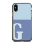 Slim Protection Case［ Original - initial two tone - G blue ］