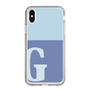 Slim Protection Case［ Original - initial two tone - G blue ］