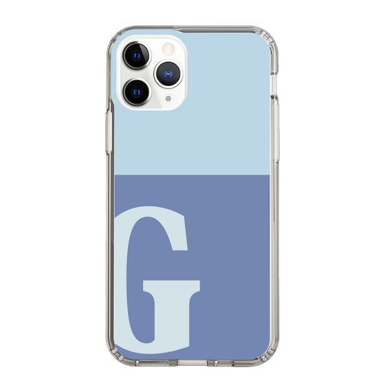 Slim Protection Case［ Original - initial two tone - G blue ］