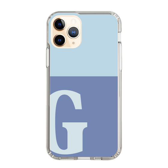 Slim Protection Case［ Original - initial two tone - G blue ］