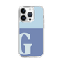 Slim Protection Case［ Original - initial two tone - G blue ］