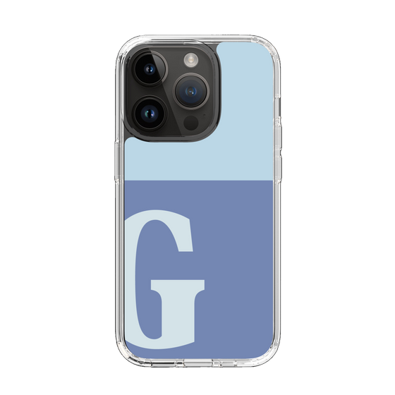 Slim Protection Case［ Original - initial two tone - G blue ］