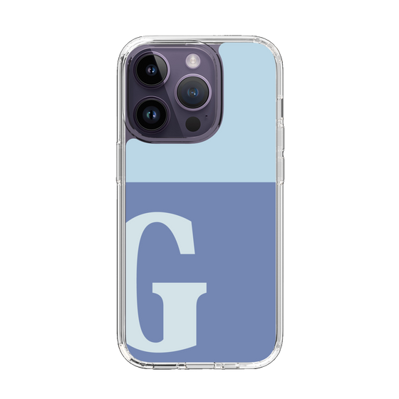 Slim Protection Case［ Original - initial two tone - G blue ］