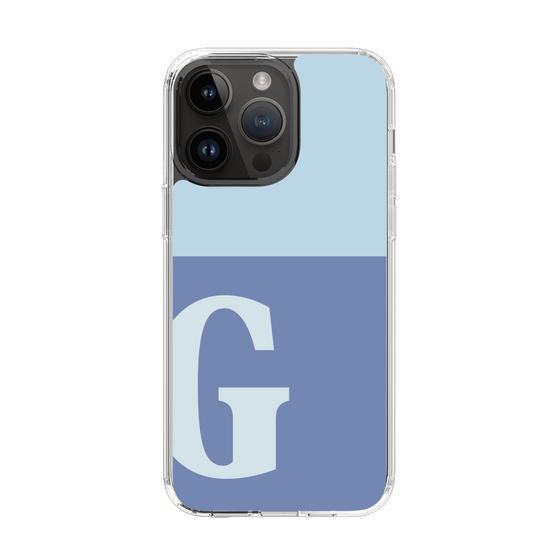 Slim Protection Case［ Original - initial two tone - G blue ］