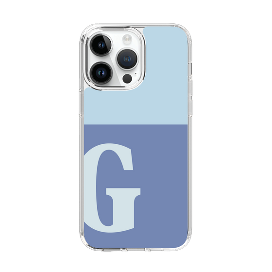 Slim Protection Case［ Original - initial two tone - G blue ］