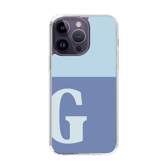 Slim Protection Case［ Original - initial two tone - G blue ］