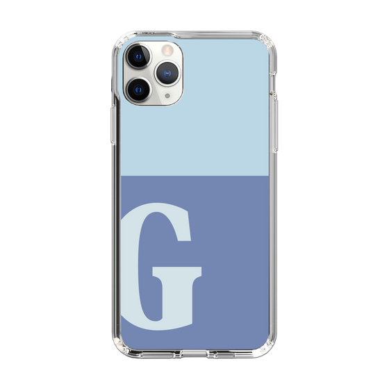 Slim Protection Case［ Original - initial two tone - G blue ］