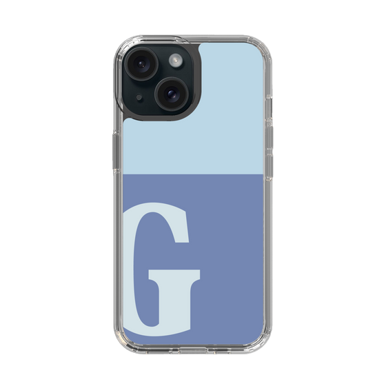 Slim Protection Case［ Original - initial two tone - G blue ］